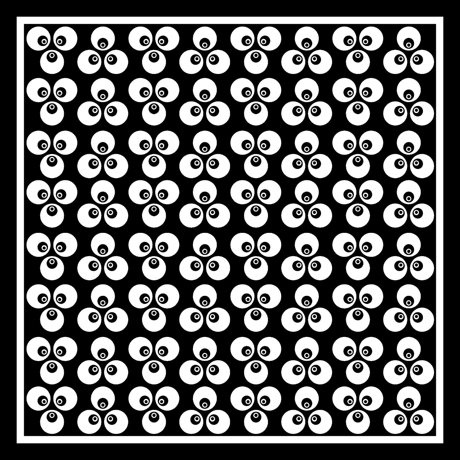 Çintemani Serisi Siyah Eşarp