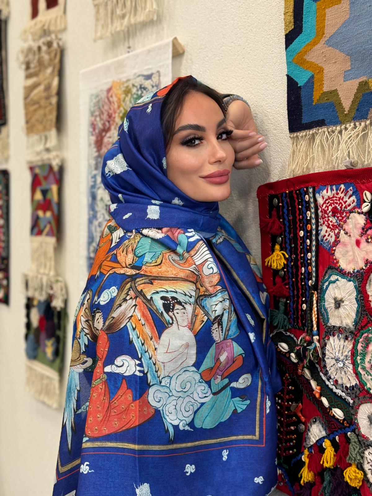 Bulut Minyatür Desen Soft Pamuk Şal